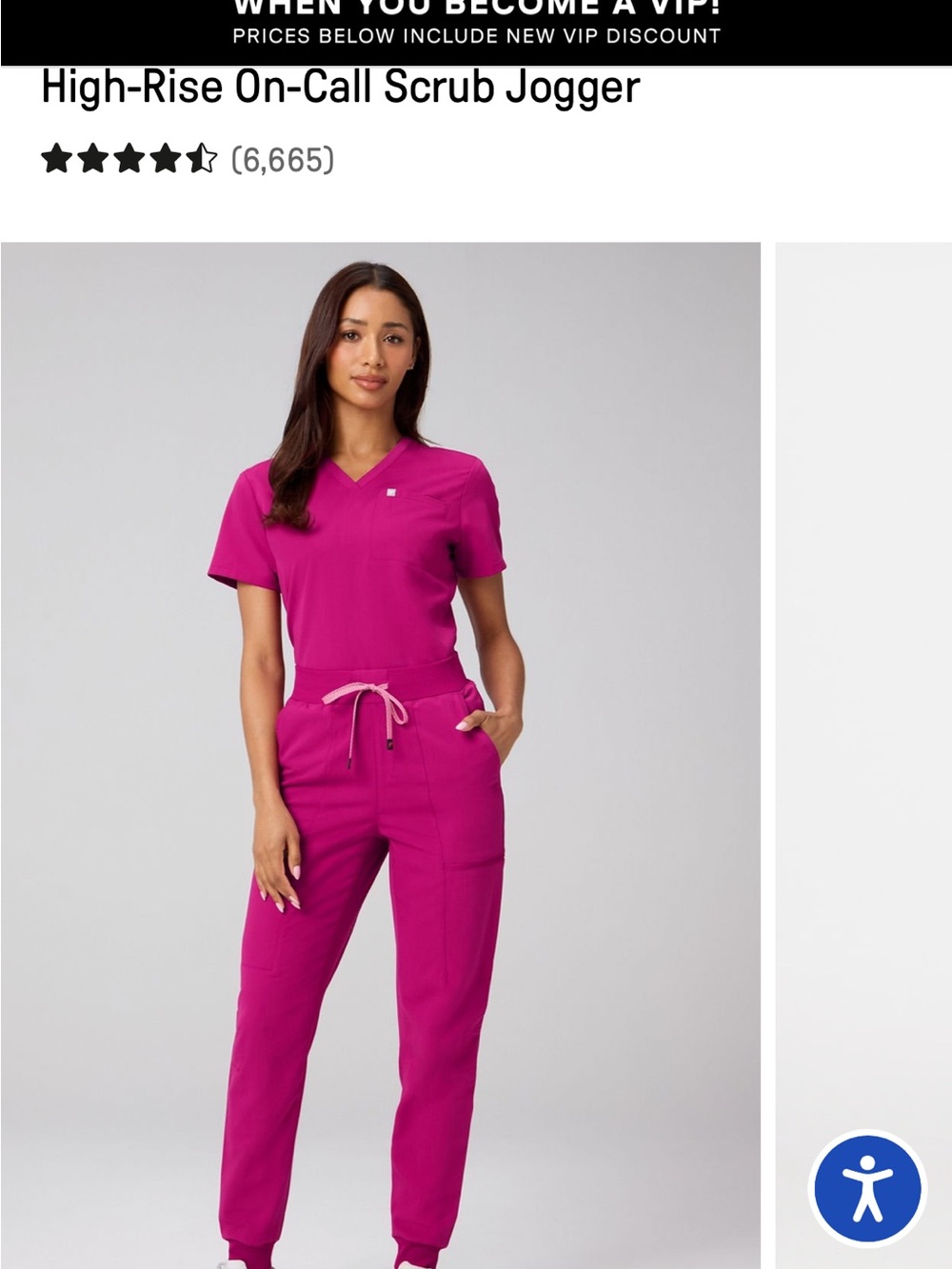 Fabletics Hibiscus High Rise On-Call Scrub Joggers